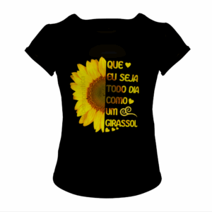Camiseta Feminina Girassol